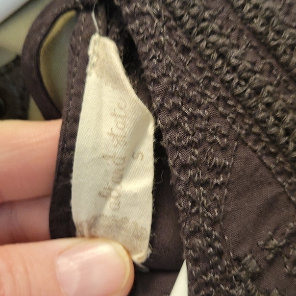 3/$30 Altar'd STATE Romantic Embroidered Peplum Peasant Criss Cross Blouse - Picture 9 of 11